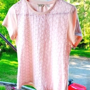 Jack Wills Light Pink Short Sleeve Top